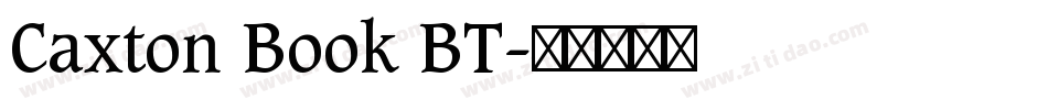 Caxton Book BT字体转换
